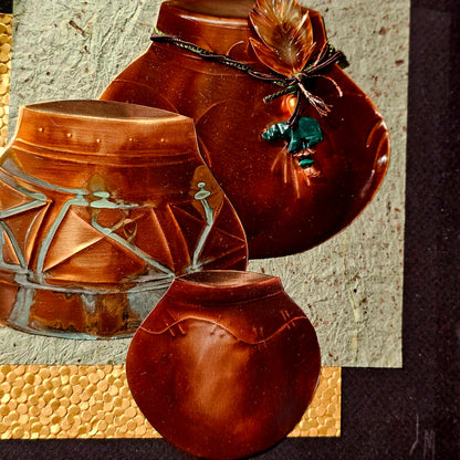 Contemporary Copper Art Oberkirsch Design - Pots 10x12