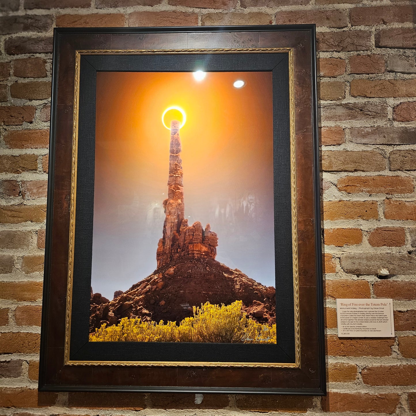 Dave Drost Photograph - 'Ring of Fire over the Totem Pole'