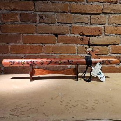 High Spirits F# Flute - Signature Hummingbird with Aromatic Cedar with Abalone Shell