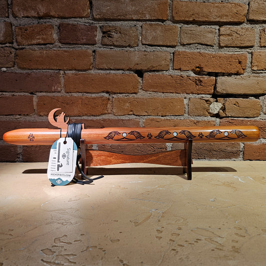 High Spirits G Flute - Signature Looking Wolf with Aromatic Cedar