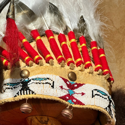 42" Split Horn Victory Headdress by Russ Kruse