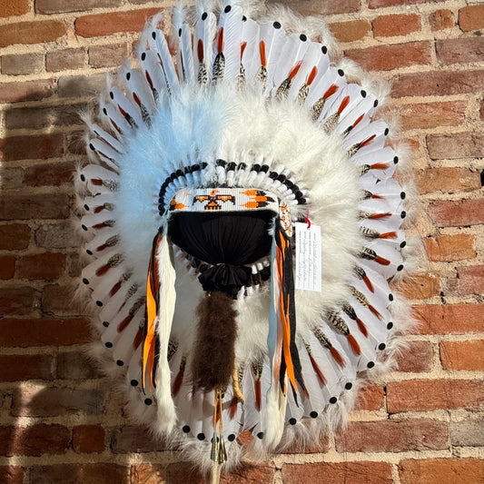 White Thunderbird Headdress by Navajo Artists