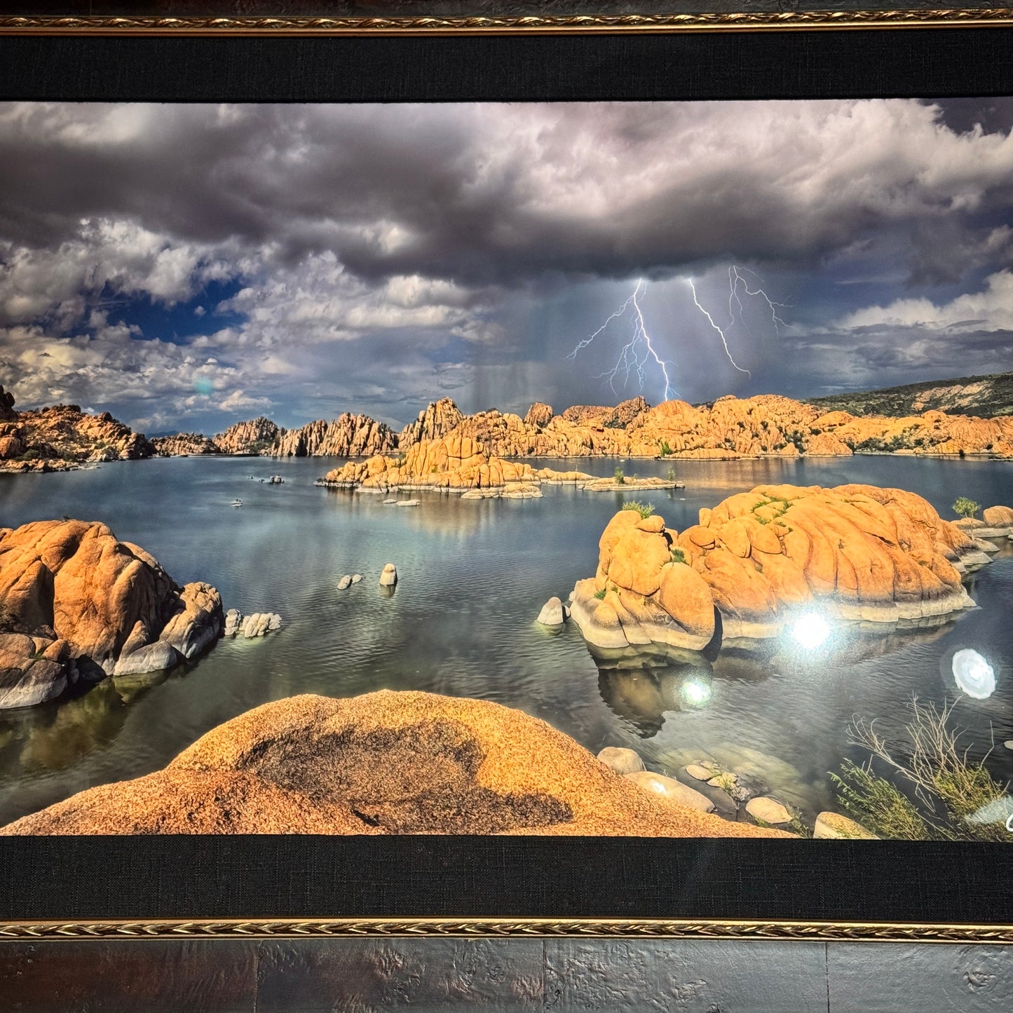 Dave Drost Photograph - ' Double Lightning over Watson Lake'