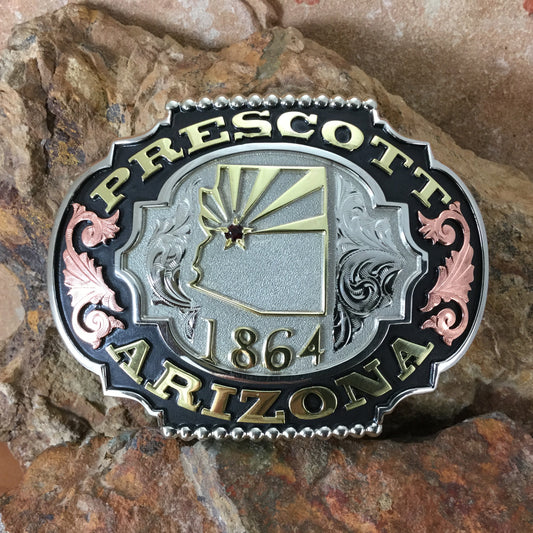 David Rosales Prescott Arizona Engraved Trophy Belt Buckle-Large