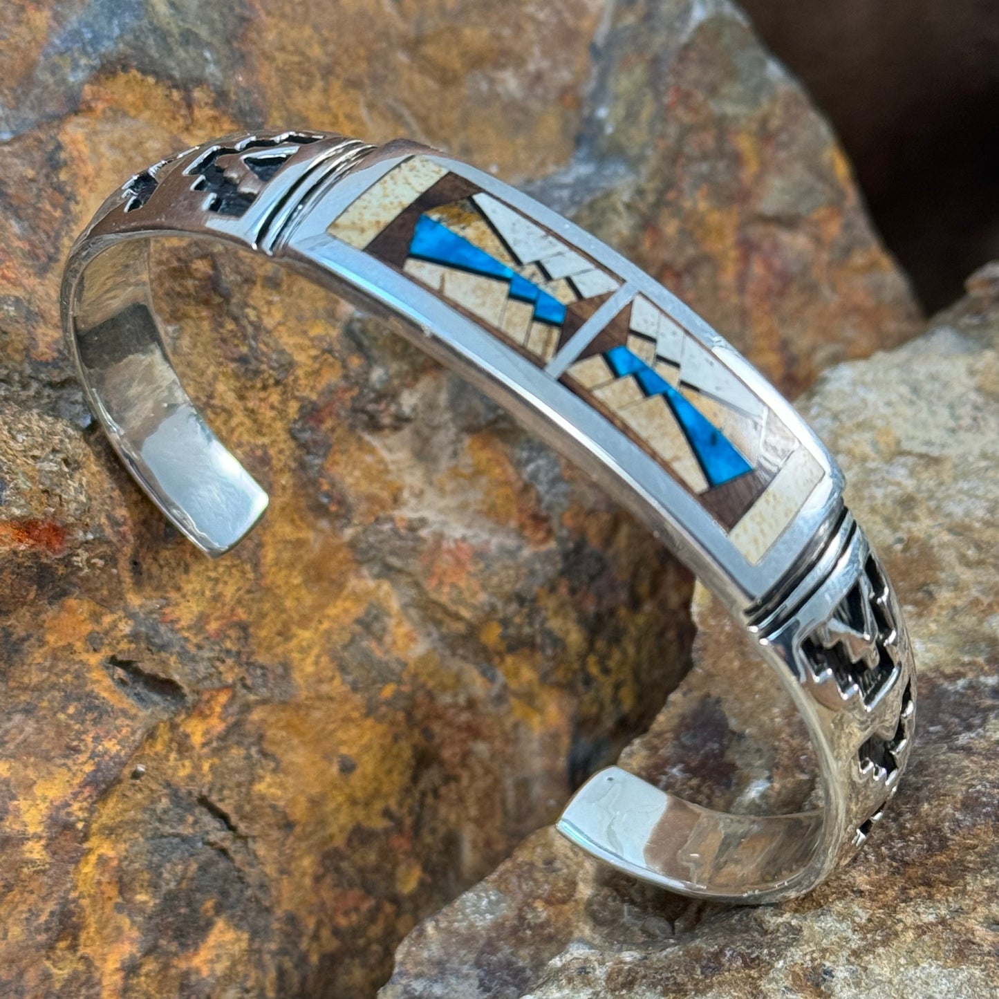 David Rosales Arizona Ironwood Sterling Silver Bracelet