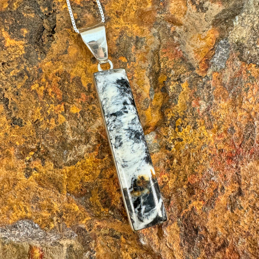 White Buffalo Sterling Silver Pendant by Cathy Webster