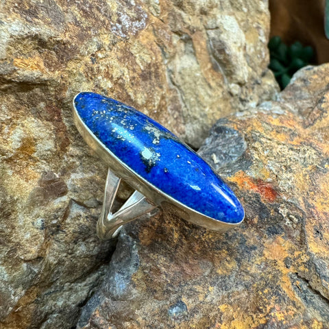 Blue Lapis Sterling Silver Ring by Kevin Ramone