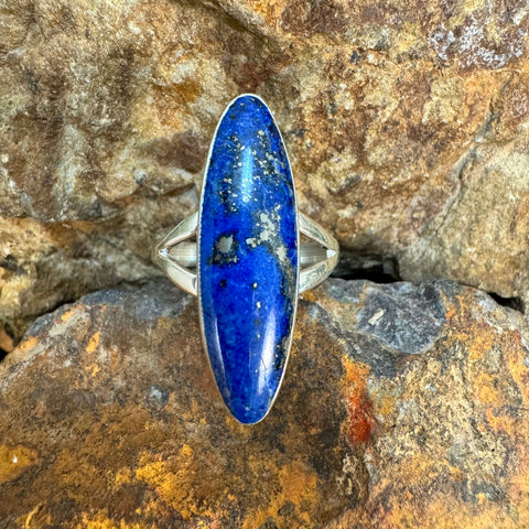 Blue Lapis Sterling Silver Ring by Kevin Ramone