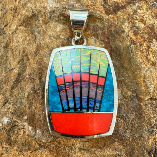 David Rosales Rosarita Inlaid Pendant 