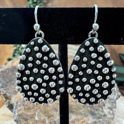 Million Drops Sterling Silver Earrings by Ray Coriz