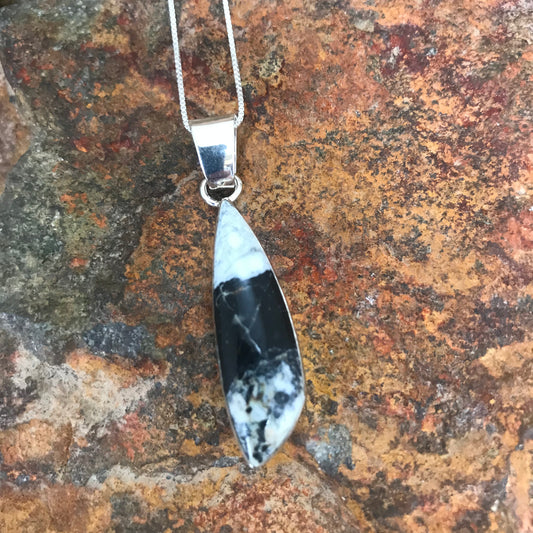 White Buffalo Sterling Silver Pendant by Sheila Martinez