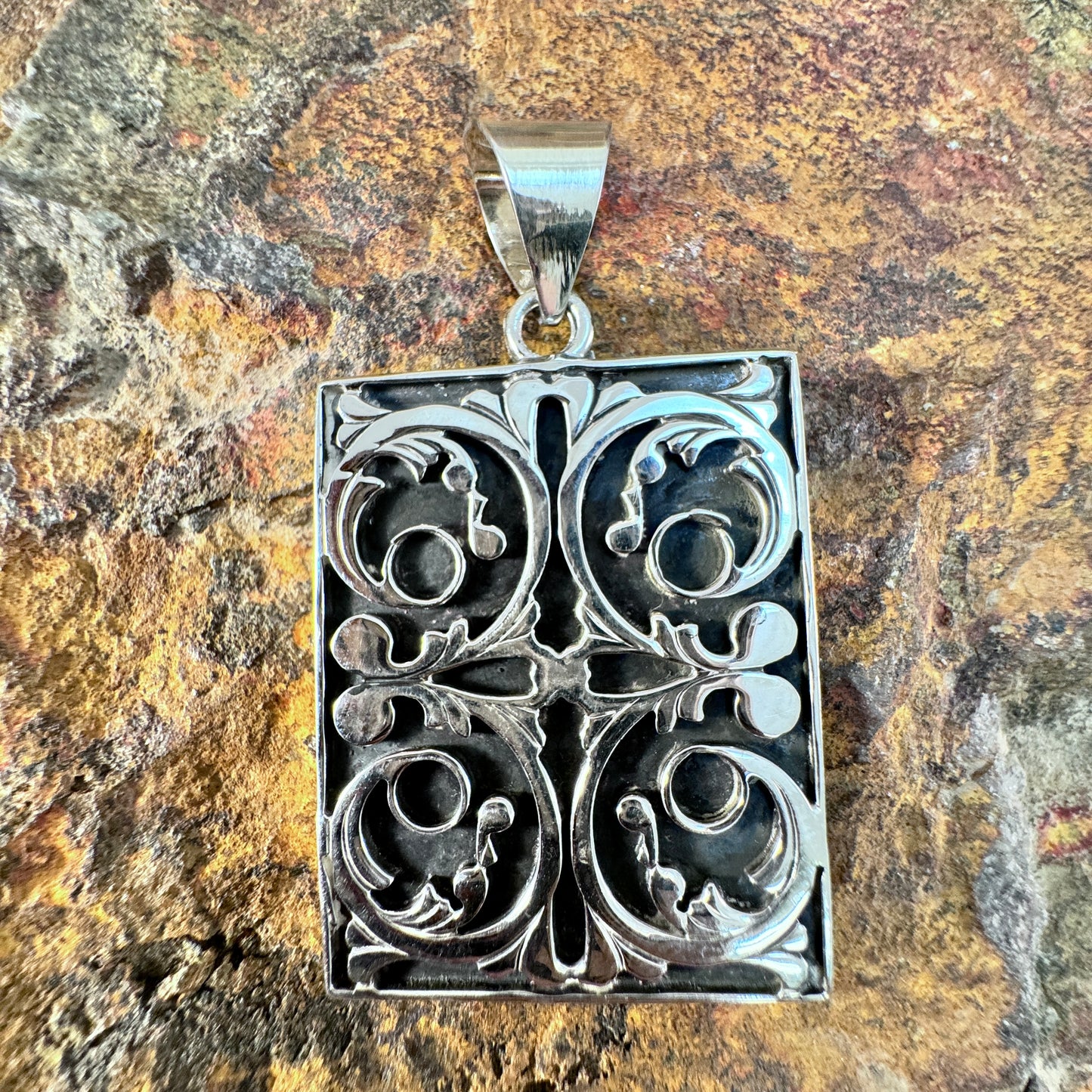 David Rosales Silver Country Sterling Silver Pendant