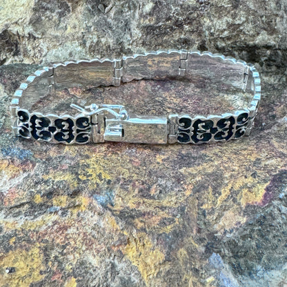 David Rosales Silver Country Sterling Silver Link Bracelet