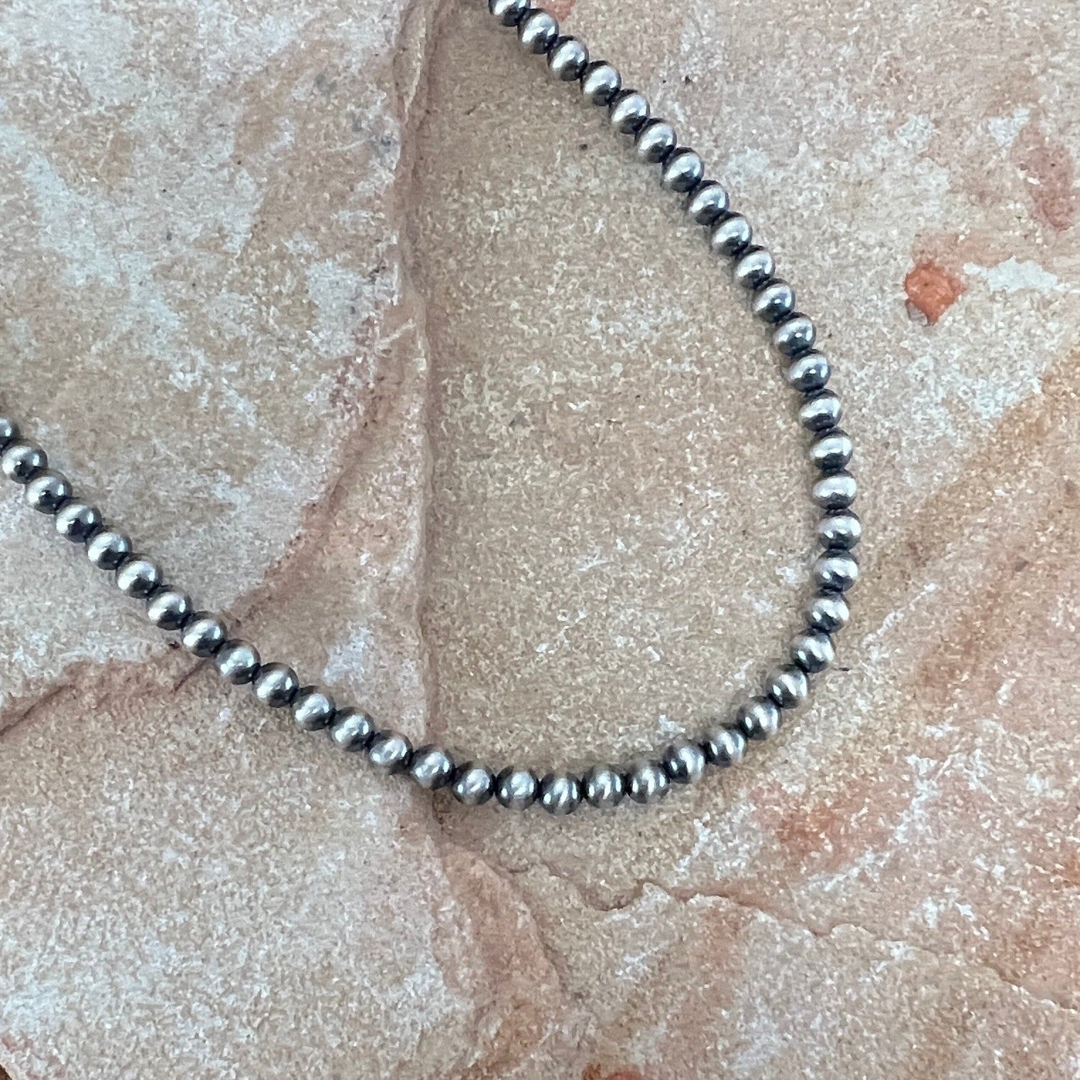Black Vein and Rhodonitte Silver Beaded Necklace – Heartfelt Creations by  Lisa