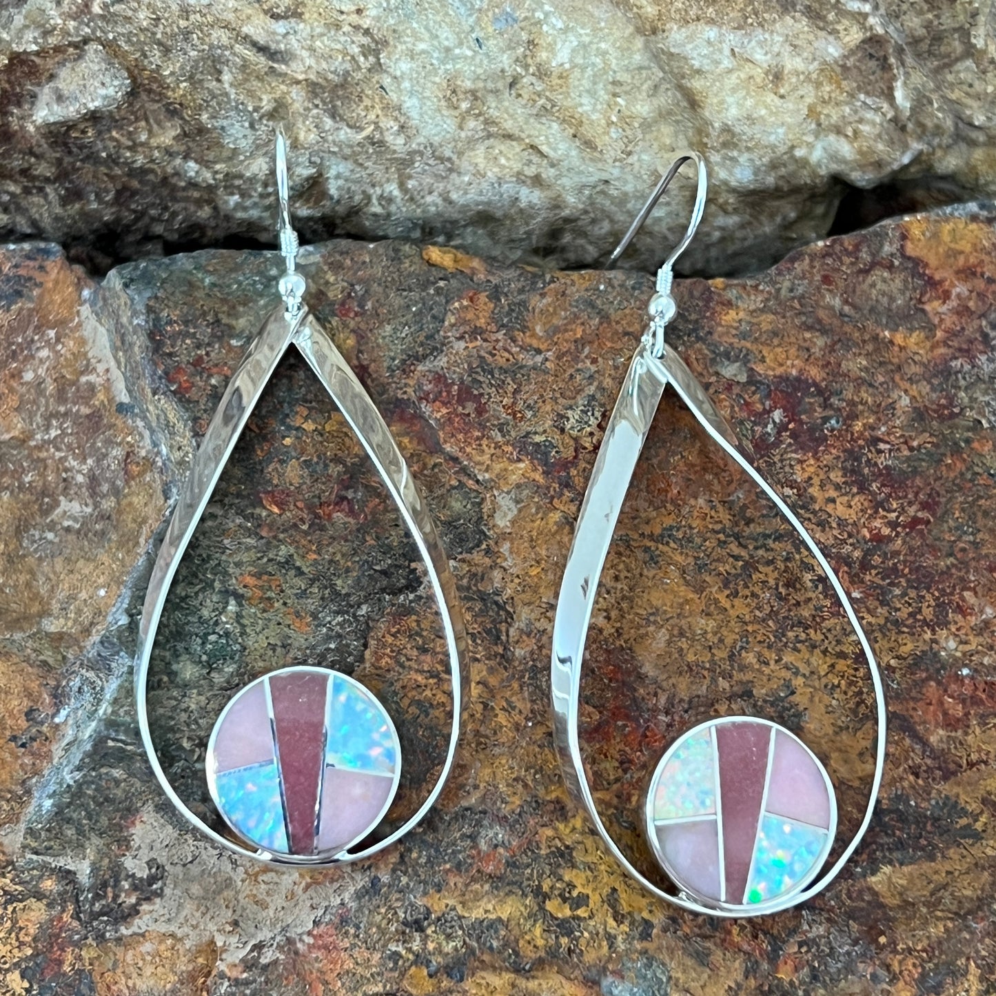 are now part of the Make Me Blush Collection, features Rhondonite, Pink Peruvian Opal and White Lab Opal.