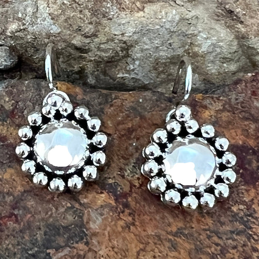 Traditional Sterling Silver Earrings by Artie Yellowhorse