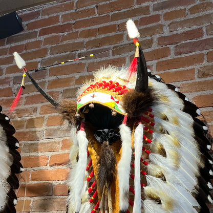 42" Split Horn Victory Headdress by Russ Kruse