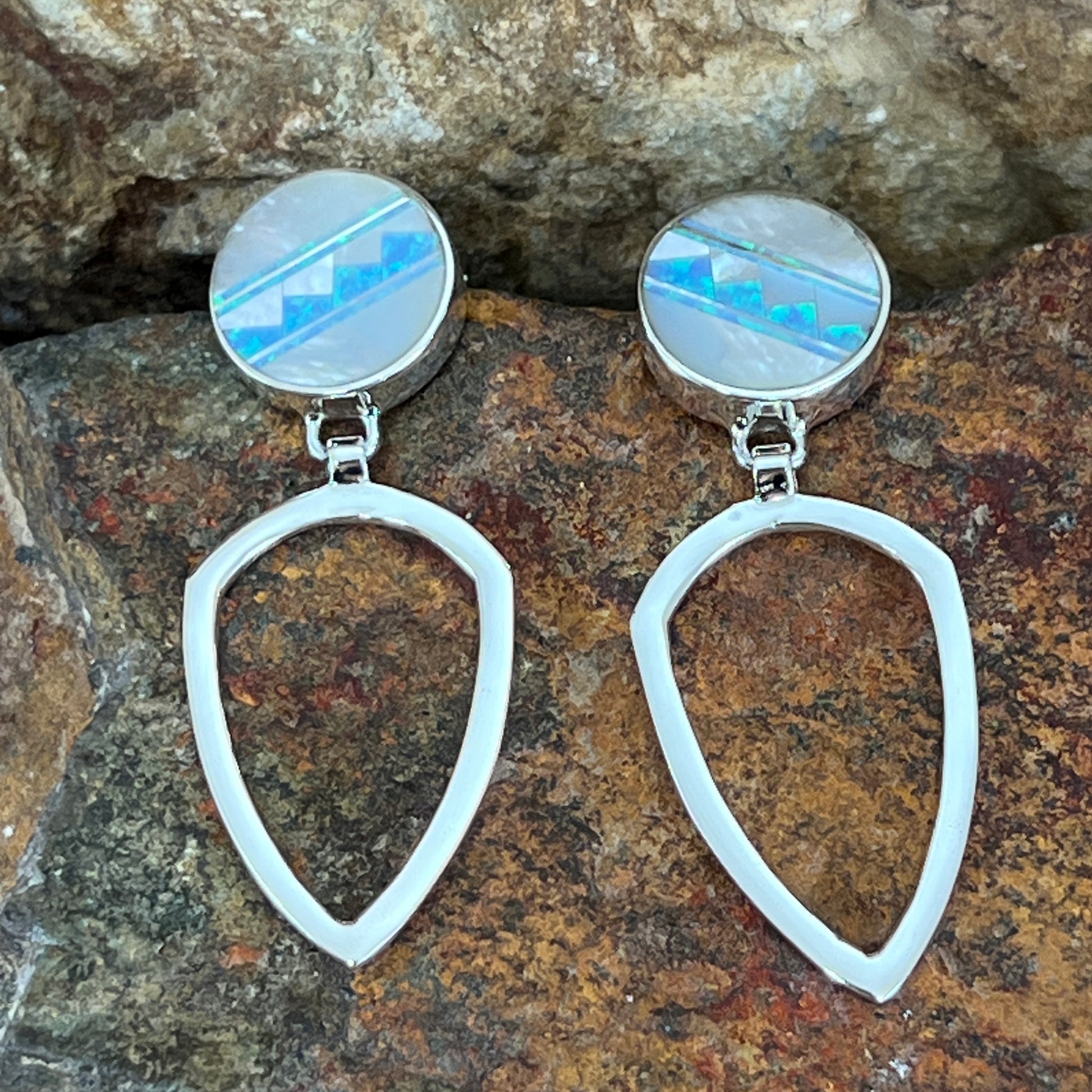 as part of the NEW Mystic Pearl collection, feature Mother of Pearl and Lab Opal.