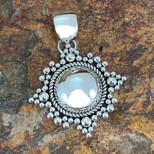 Sterling Silver Pendant by Artie Yellowhorse