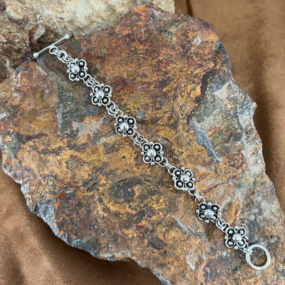 Sterling Silver Link Bracelet by Artie Yellowhorse