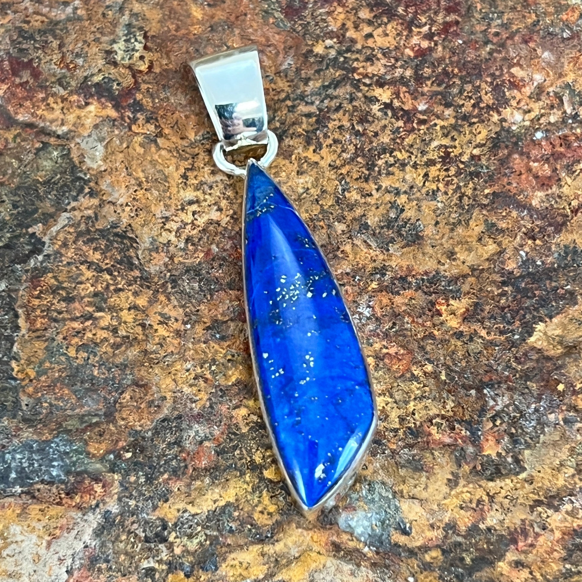 Lapis Sterling Silver Pendant by Sheryl Martinez