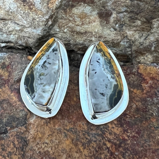 Marita Jackson Bumble Bee Jasper Sterling Silver Earrings