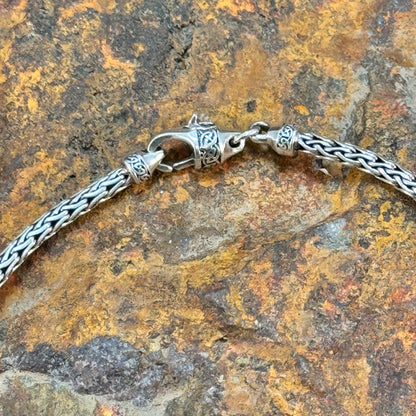 Keith Jack Sterling Silver Dragon Weave Round Chain