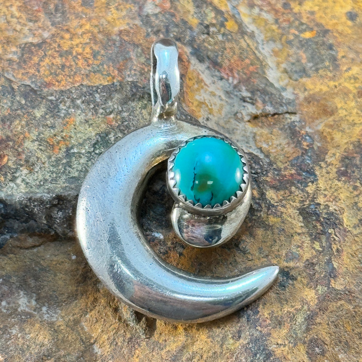 Estate Jewelry - Sterling Silver w/Turquoise Pendant