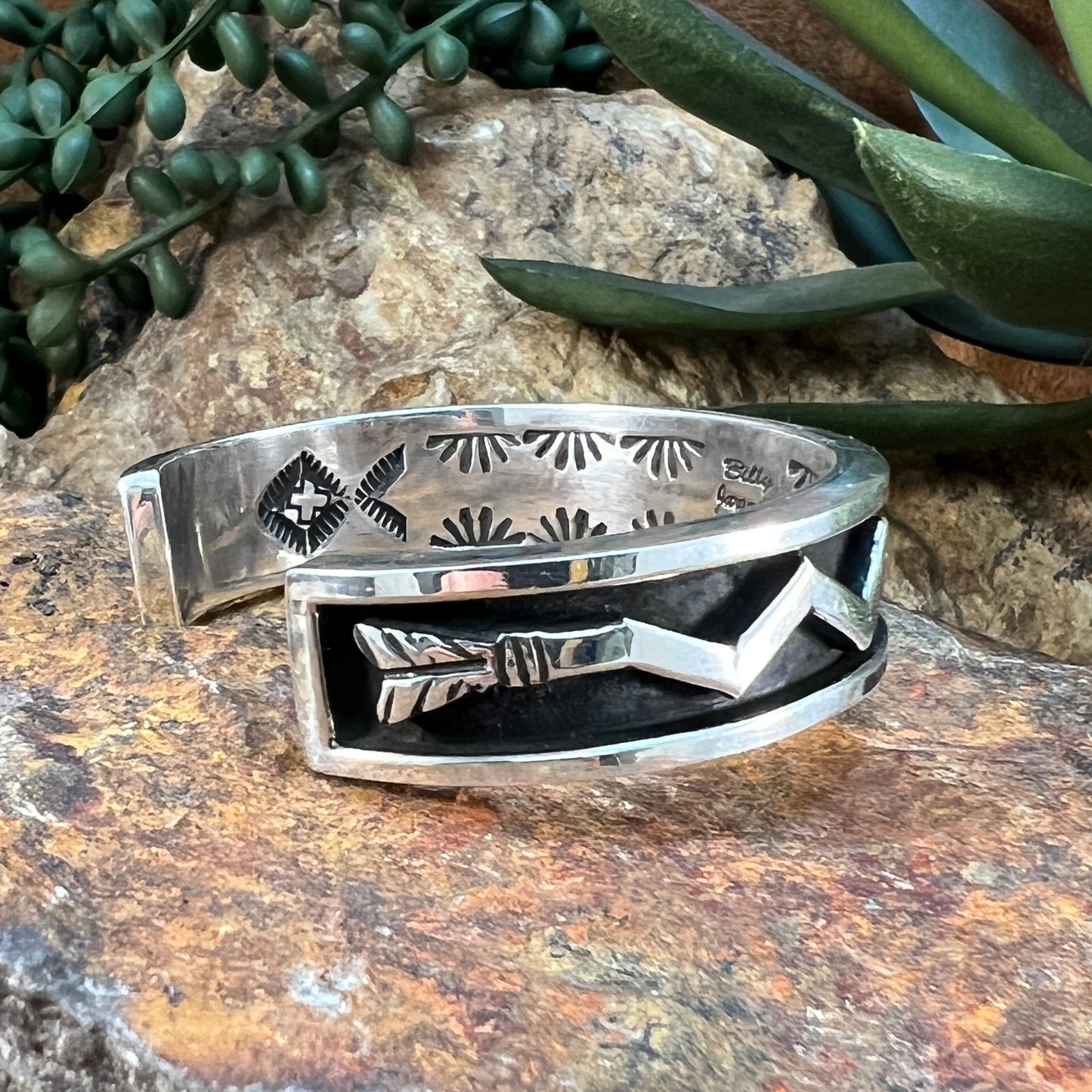 Sterling Silver 'Yellowstone' Inspired Cuff Bracelet by Billy Jaramillo