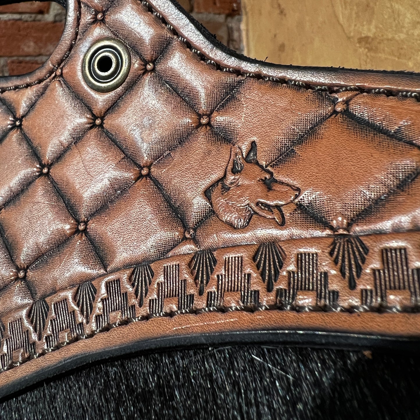 Hand Tooled 'Prescott Blooms' Leather Purse by Stephen Vaughn Leatherworks