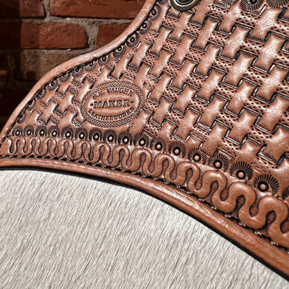 Hand Tooled 'Pathway to the Stars' Leather Purse by Stephen Vaughn Leatherworks