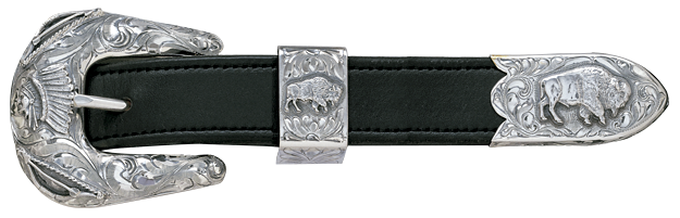 Vogt Silversmiths 1" Yellowstone Belt Buckle