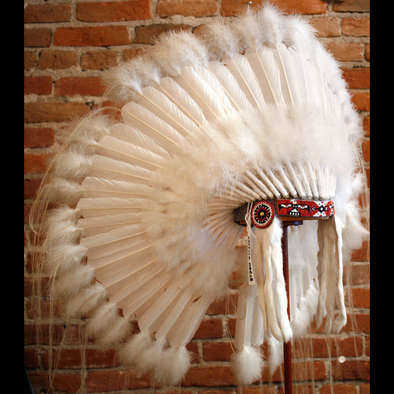 Ceremonial Wedding Indian Headdress by Navajo Artists