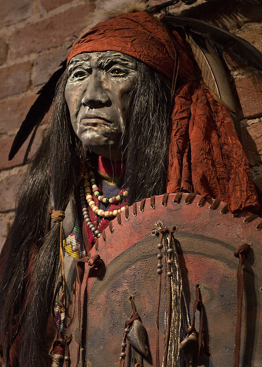 Curley Head Native American Style Spirit Mask by Cindy Jo Popejoy