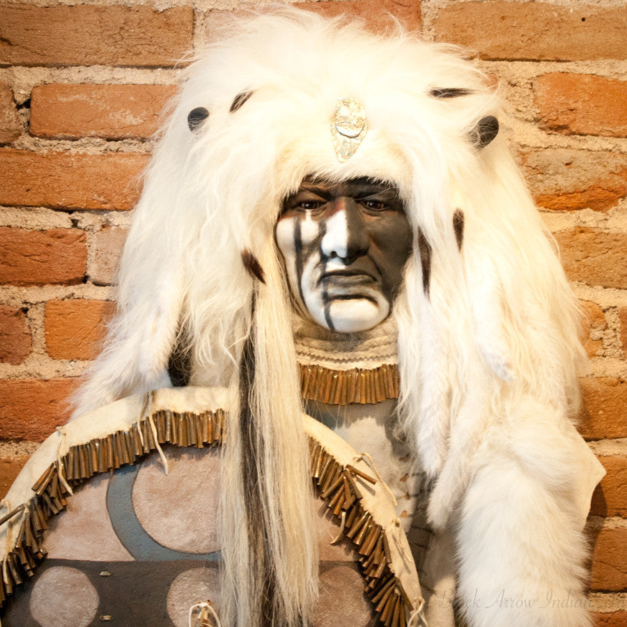 Great White Spirit II Native American Style Spirit Mask by Cindy Jo Popejoy