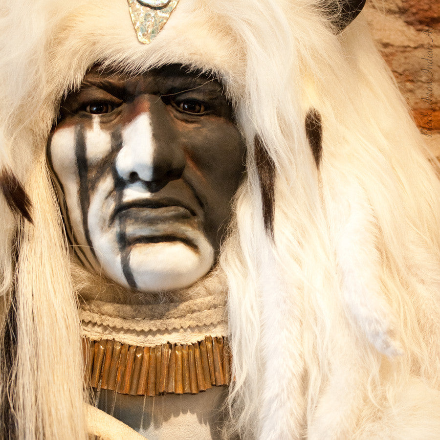 Great White Spirit II Native American Style Spirit Mask by Cindy Jo Popejoy