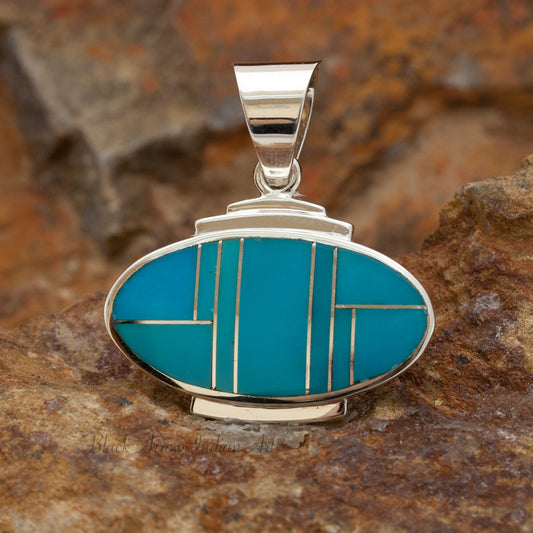 David Rosales Arizona Blue Sterling Silver Pendant