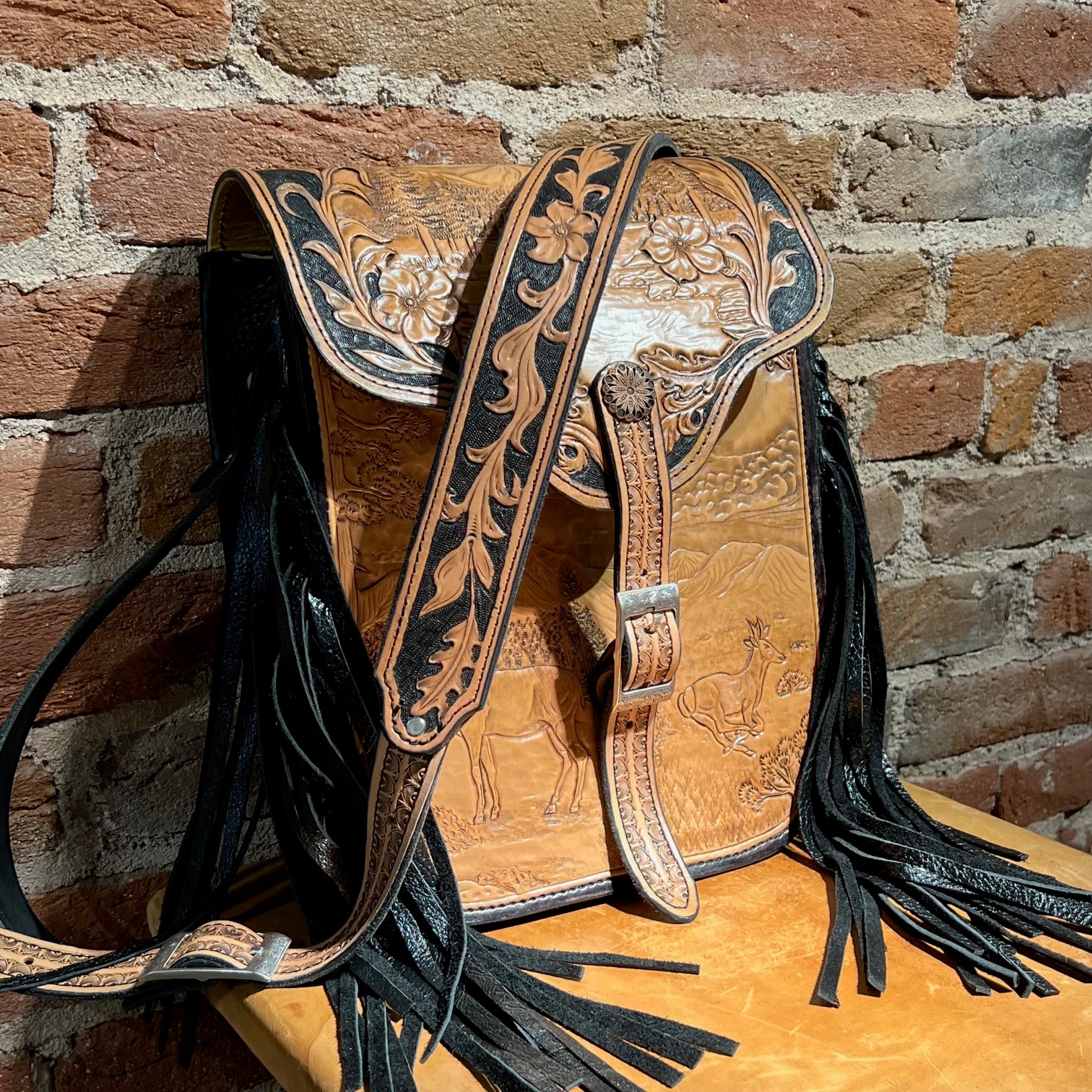 Dolan Saddlery Straight Leather Saddle Bag with Brass fittings Australian  Made