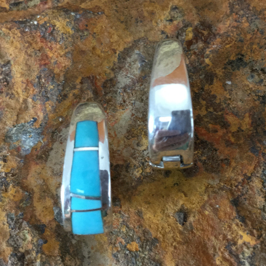 David Rosales Arizona Blue Sterling Silver Earrings