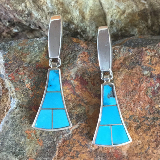 David Rosales Arizona Blue Sterling Silver Earrings