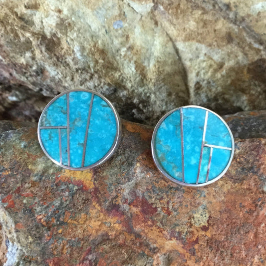 David Rosales Arizona Blue Sterling Silver Earrings