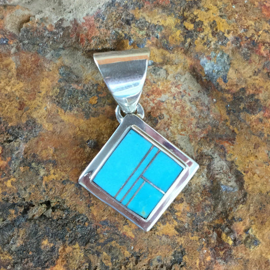 David Rosales Arizona Blue Sterling Silver Pendant