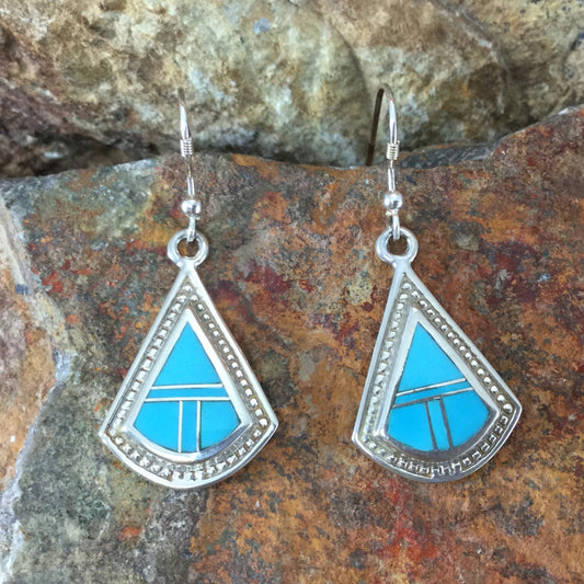 David Rosales Arizona Blue Sterling Silver Earrings