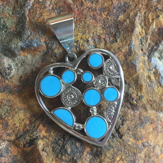 David Rosales Arizona Blue Sterling Silver Pendant