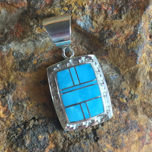 David Rosales Arizona Blue Sterling Silver Pendant