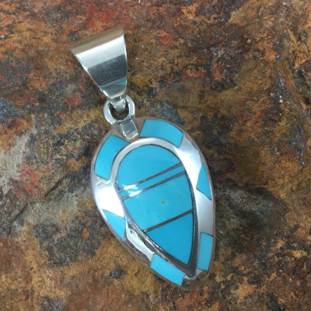 David Rosales Arizona Blue Sterling Silver Pendant