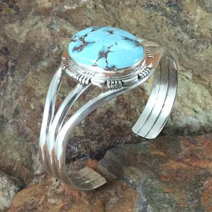 Golden Hill Turquoise Sterling Silver Bracelet by Thomas Francisco