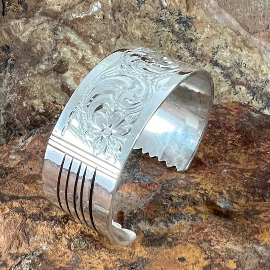 Leonard Nez Sterling Silver Cuff Bracelet