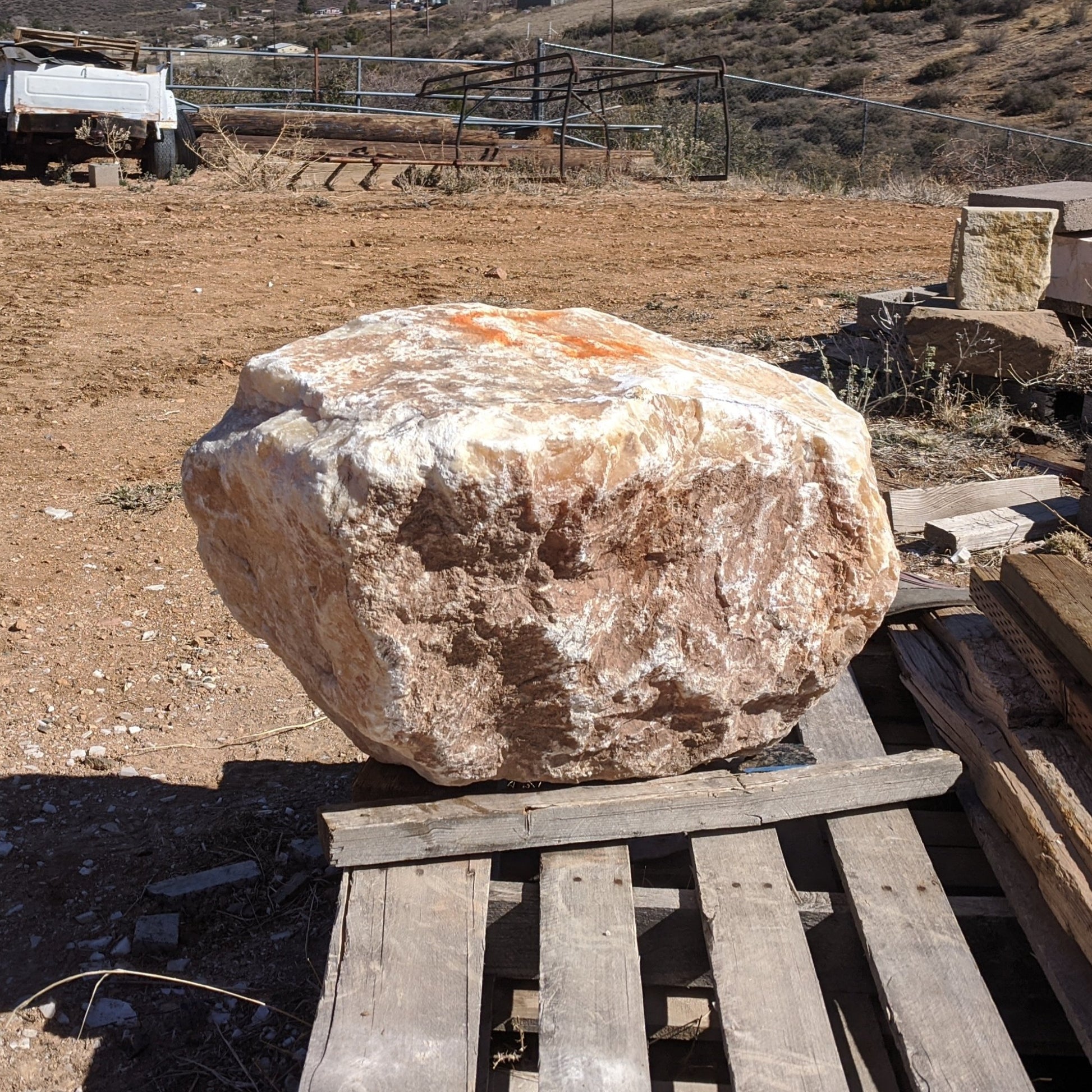 TATANKA II -- Bison Stone Sculpture By Larry Yazzie