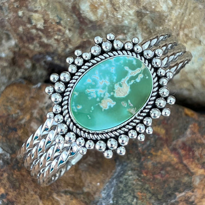 Royston Turquoise Sterling Silver Bracelet by Artie Yellowhorse